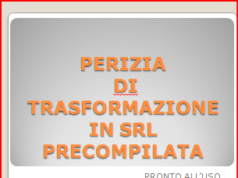 trasformazione perizia preimposta SRL