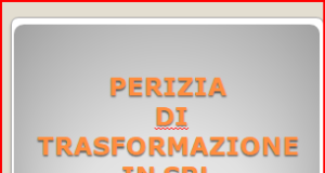 trasformazione perizia preimposta SRL